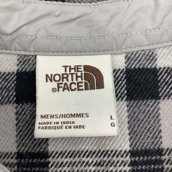 The North Face Mens Long Sleeve Button Up Flannel Shirt Size Large - Picture 4 of 5